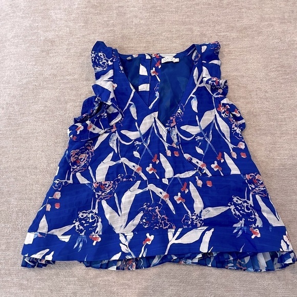 Tanya Taylor Parrot Tulip Mila Top size 8 - Picture 4 of 8